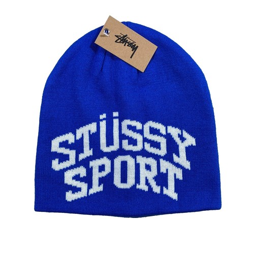 Stussy Brushed Out Stock Skullcap Beanie Blue OS | eBay