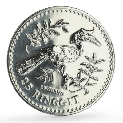 Malaysia 25 ringgit Conservation Wildlife Hornbill Bird Fauna