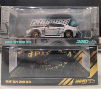 INNO64 Hobby Expo China 2025 Set of 2 GT-R R35 & PANDEM GR86 1/64