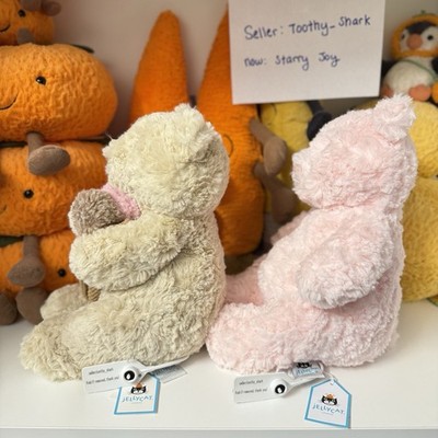 Jellycat (2): NY Oatus Ice Cream Bear & Medium Leola Bear BNWT