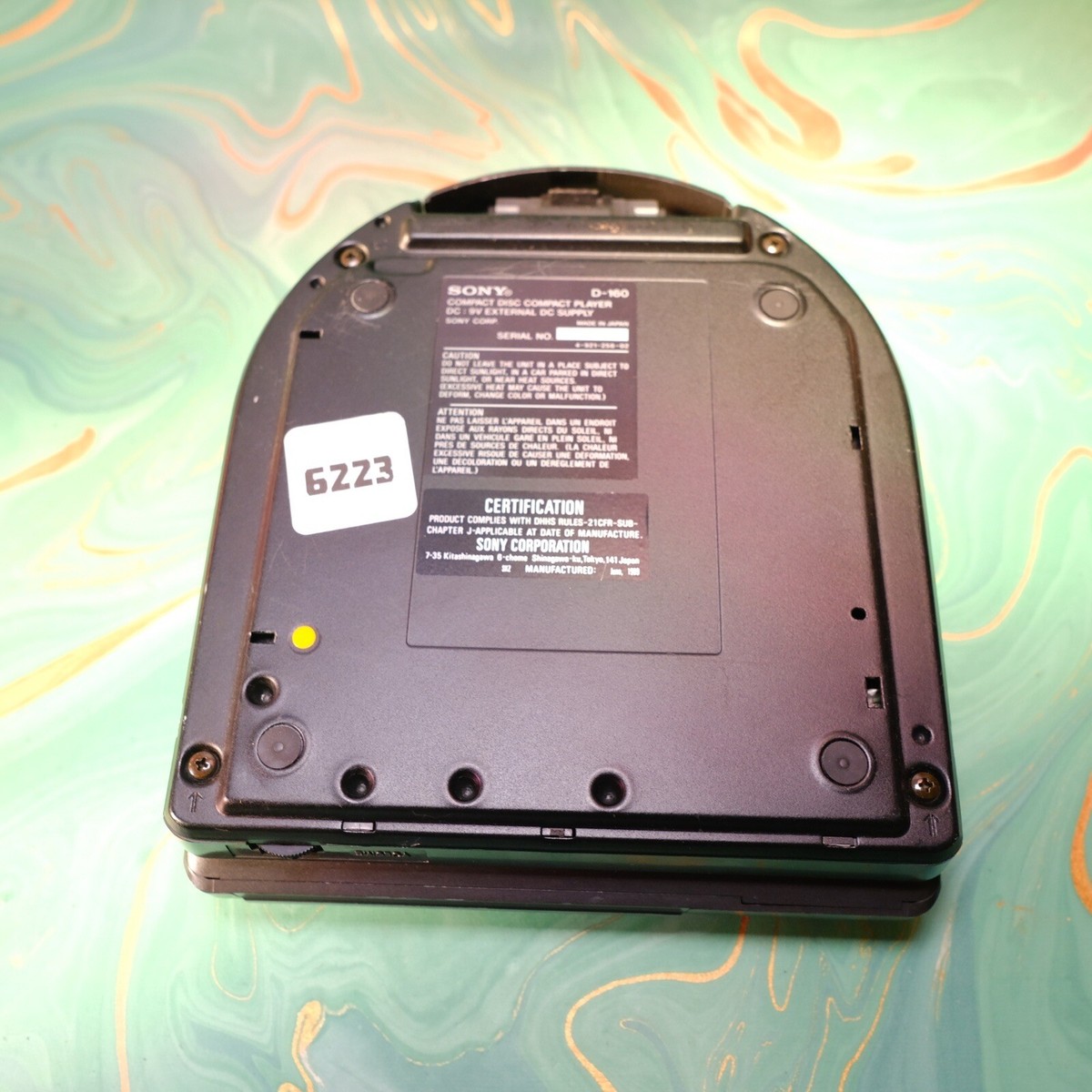 Rare Retro Sony Discman Digital D-600/ D-160 Car CD Player Fully