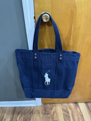 RARE* Polo Ralph Lauren 2017 US Open Tennis Tote Canvas Big Pony