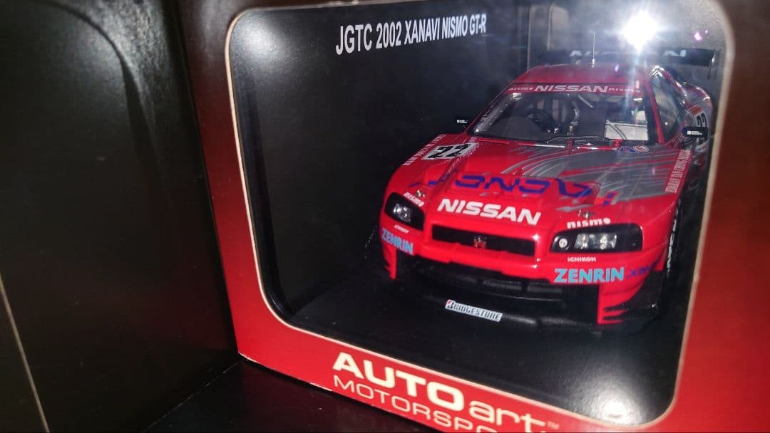 Autoart 1/18 Nissan GT-R R34 Xanavi #22 Diecast Model Car 2002