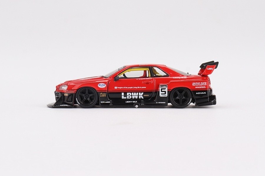 MINI GT 1:64 LBWK LIBERTY WALK NISSAN LB-ER34 SUPER SILHOUETTE