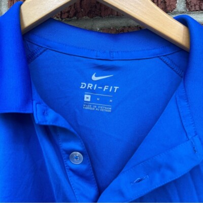Nike Royal Blue Dri-Fit Collared Short Sleeve Shirt | eBay