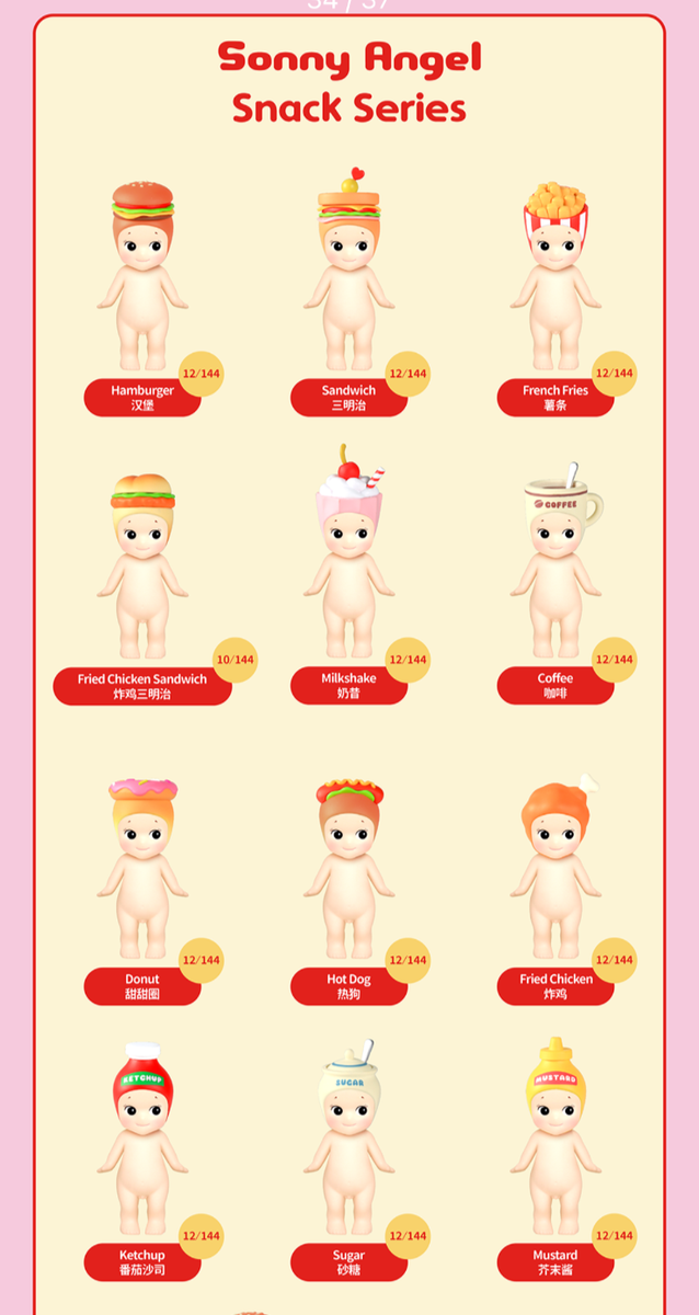 Authentic Sonny Angel 2025 Snack Series Confirmed Blind Box Mini