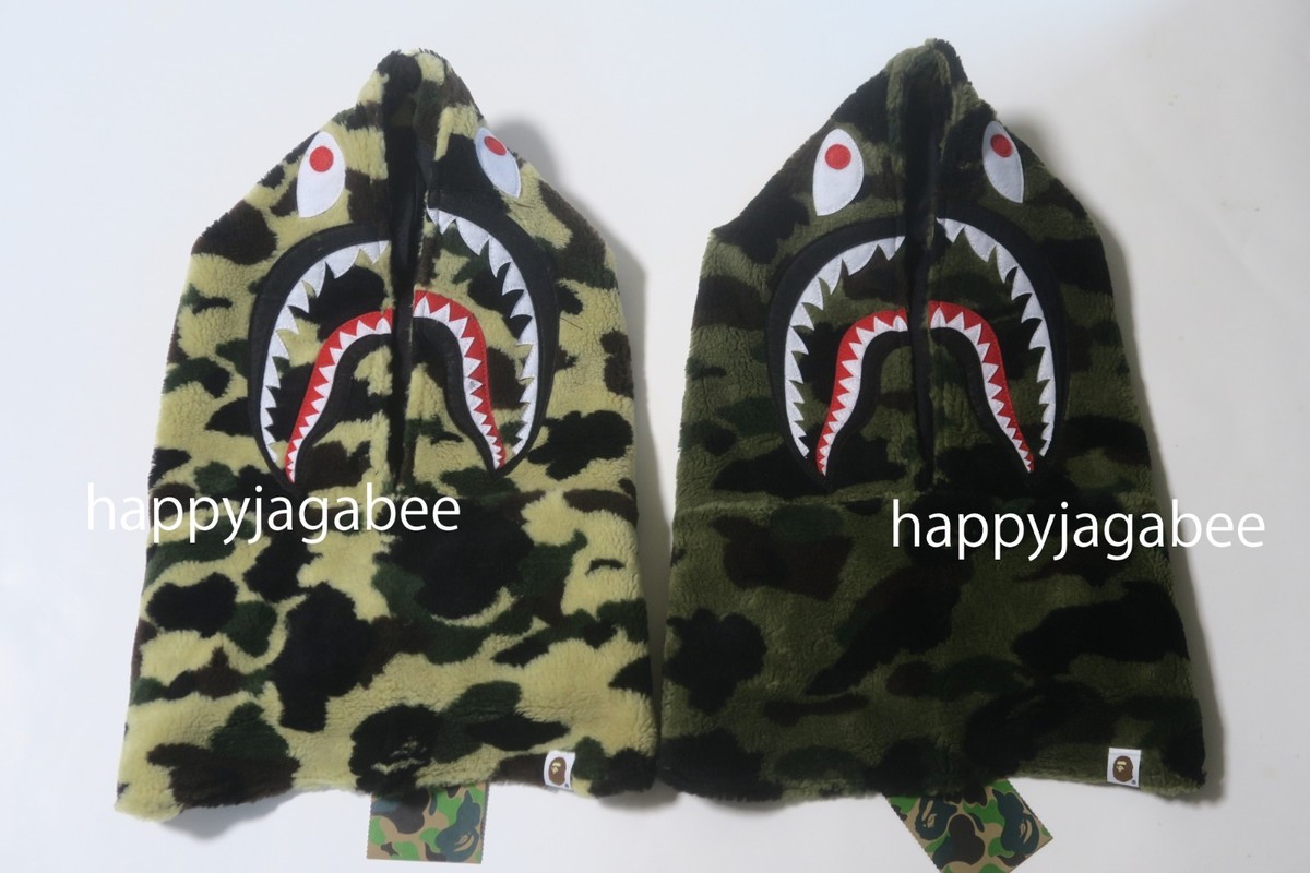 A BATHING APE Men's Goods 1ST CAMO SHARK BOA SNOOD 1L80181011 r | eBay