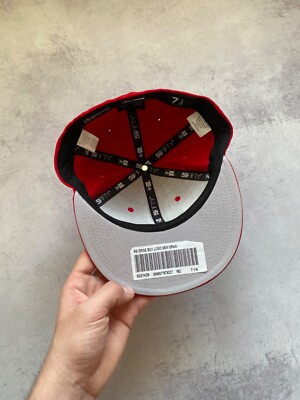 World Famous Supreme Reverse Box Logo New Era Fitted Hat | eBay