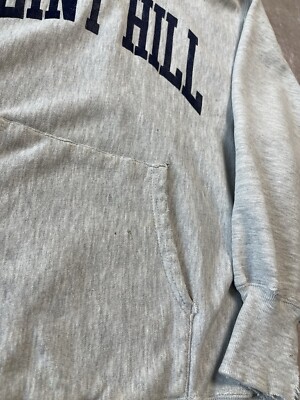 Vintage 80s Champion Reverse Weave Hoodie Made in USA Flint Hill