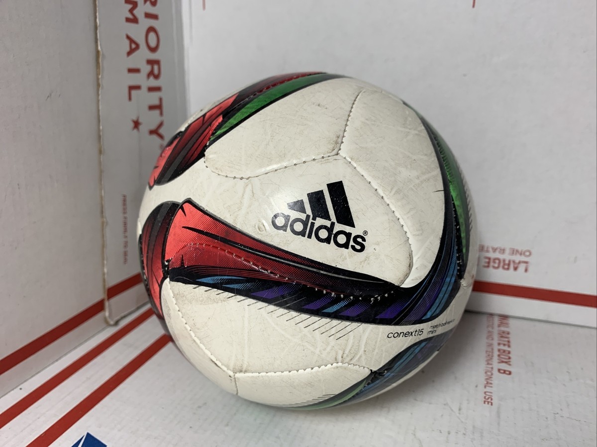 USED ADIDAS CONEXT 15 OFFICIAL MINI SIZE 1 Soccer Match BALL