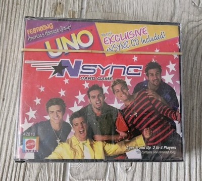 UNO 2000 NSYNC Card Game CD Mattel Justin Timberlake for sale
