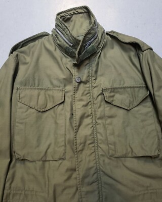 Vtg 60s Vietnam US Army Military M-65 Field Coat Jacket Small Long