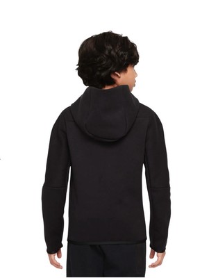 Nike Sportswear Tech Fleece Full Zip Hoodie Black/Orange DJ5494