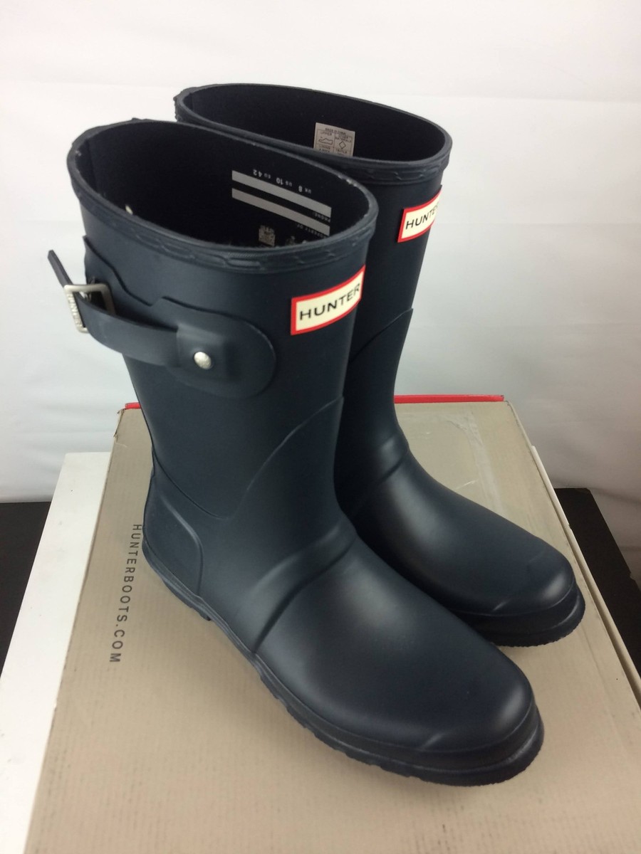 Open Box Hunter Original Short Women's Rain Boots, Navy, W10 | eBay