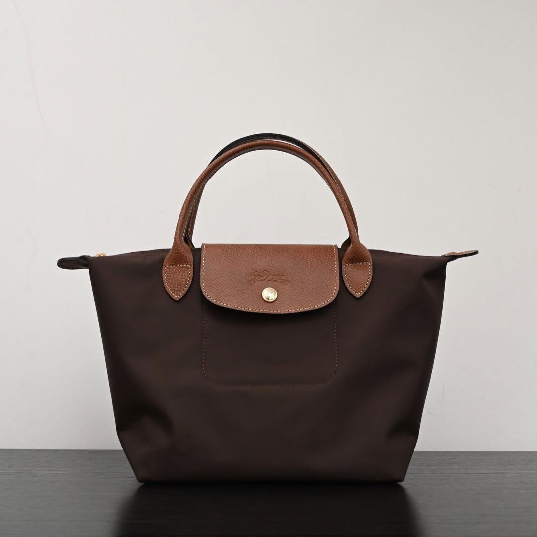 LONGCHAMP Le Pliage Handbag S Brown Nylon New From Japan | eBay