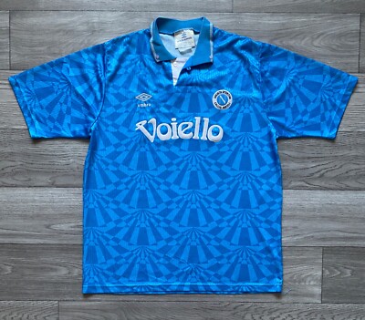 UMBRO NAPOLI Voiello 1991/1993 HOME FOOTBALL SHIRT VINTAGE JERSEY