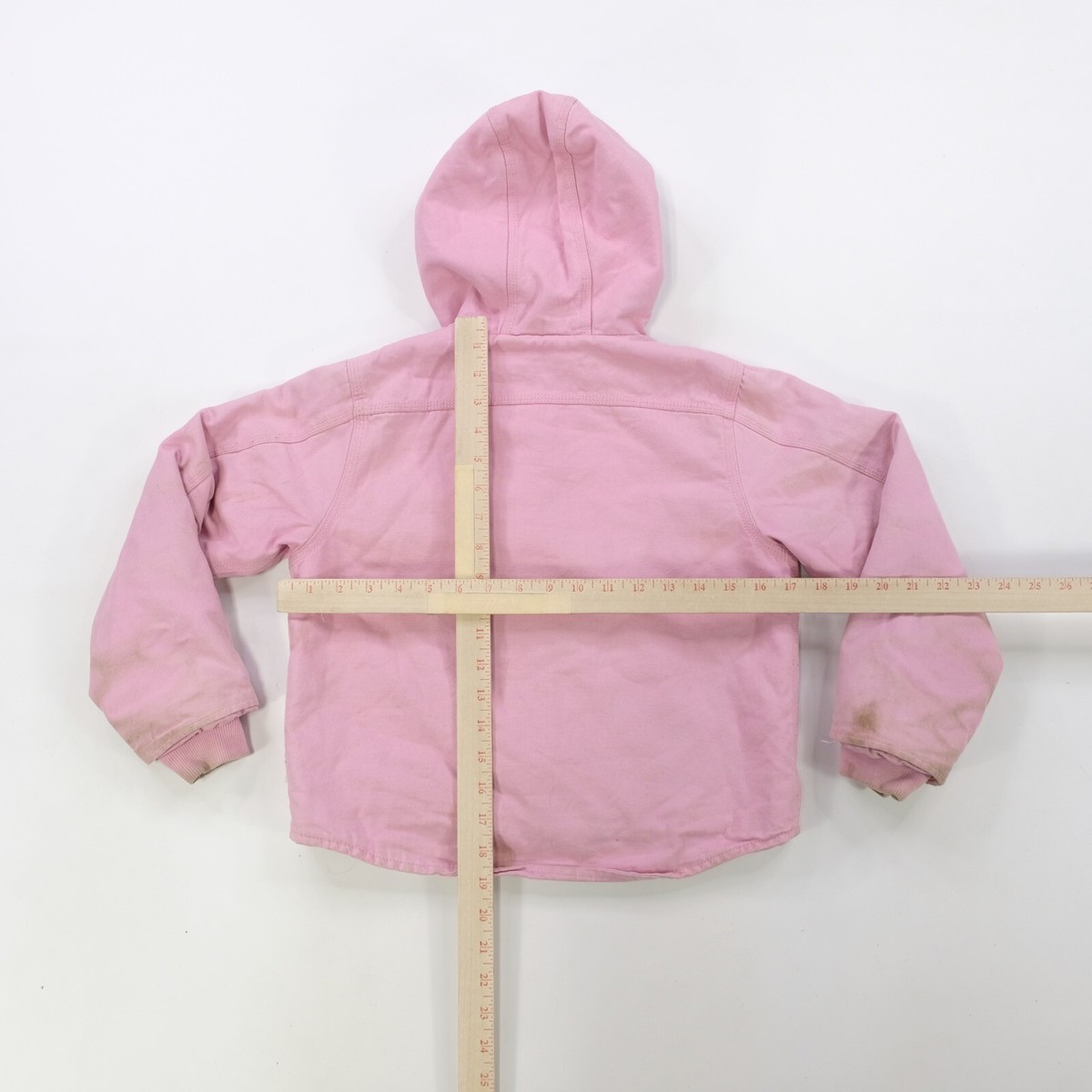 Rare VTG CARHARTT Active Canvas Denim Full Zip Hooded Jacket 2000s