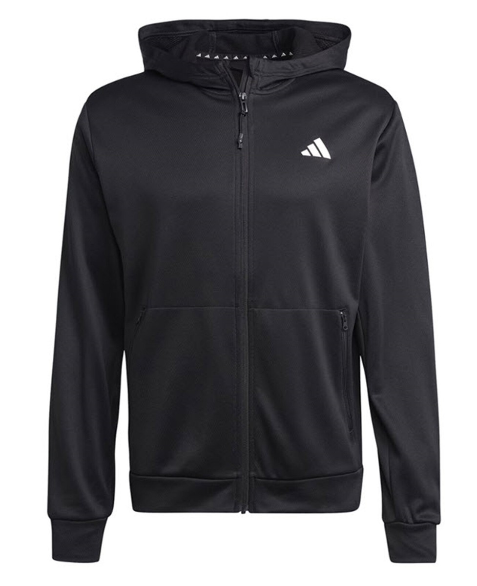 Adidas Men Essentials Hoody Jacket Black Run Fashion Casual Top