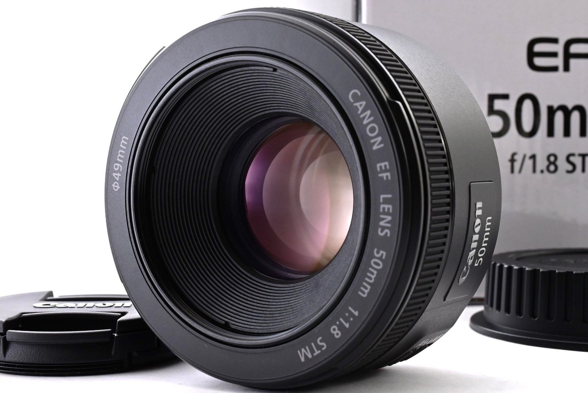 Canon EF 50mm F/1.8 STM Lens Near Mint Boxed From Japan #6399 | eBay