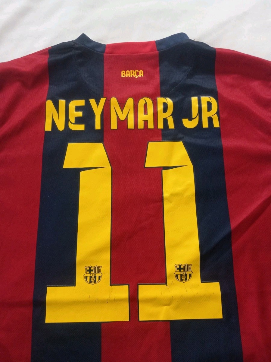 FC Barcelona Xavi Neymar Jr - Size L - Qatar Airways Soccer
