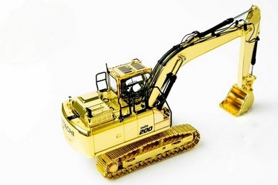 1/50 Scale Hitachi ZAXIS 200-7 Hydraulic Excavator Gold Diecast
