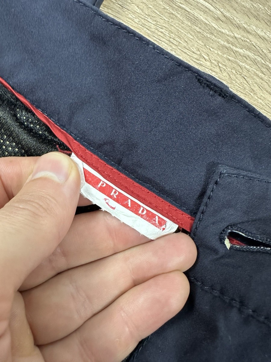 Men's prada sport goretex trousers Pants Navy Blue W38 Rare