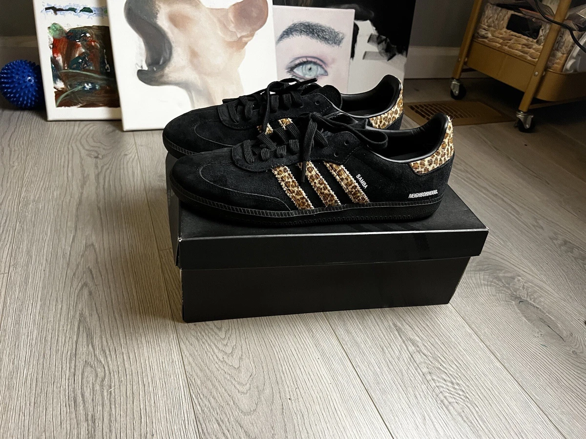 adidas END. x Neighborhood x Samba Black Leopard for Sale