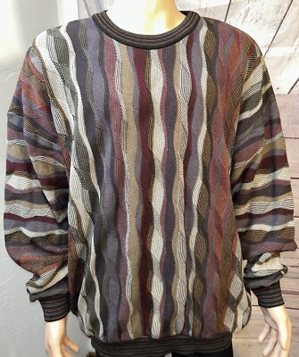 Tundra Canada Sweater Men's XXL Brown & Black Coogie Cosby Style