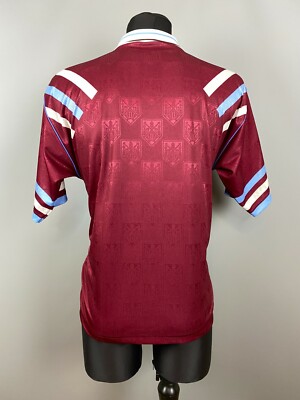 WEST HAM 1992 1993 HOME SHIRT FOOTBALL SOCCER JERSEY BUKTA MENS