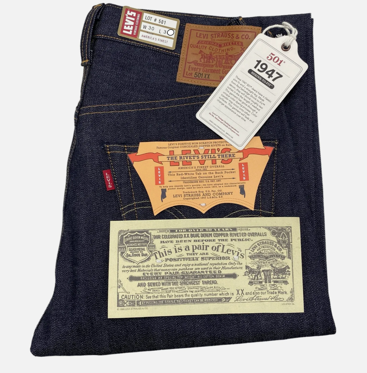 LEVI'S 1947 ® 501 xx Selvedge Shrink-To-Fit LVC Vintage Clothing
