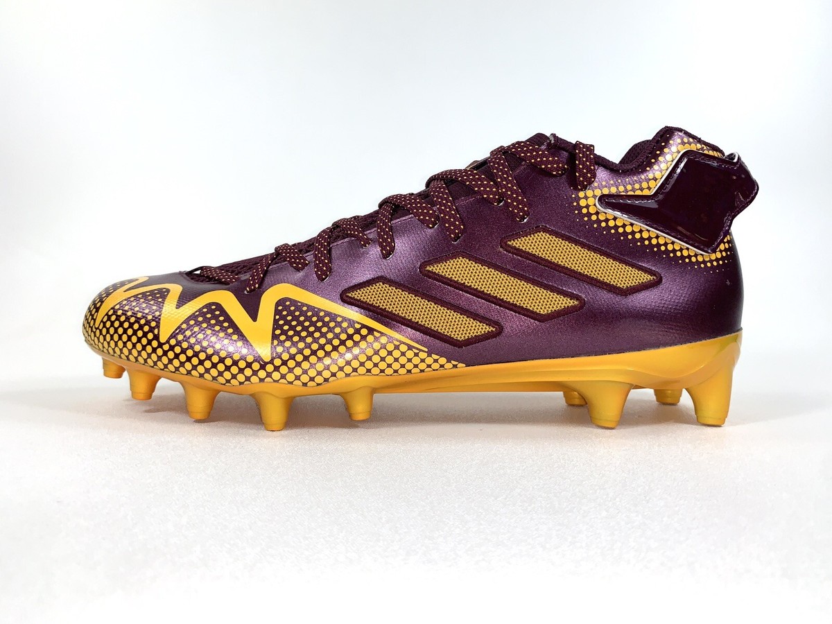 adidas Freak 22 Maroon Gold Washington Football Cleats HP8771 Men