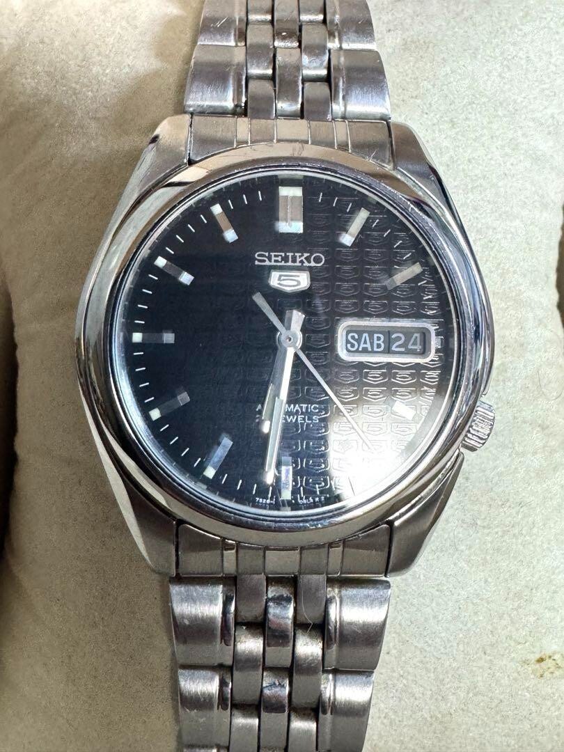 SEIKO 5 7S26-01V0 Black Dial Men's Automatic Watch From Japan | eBay