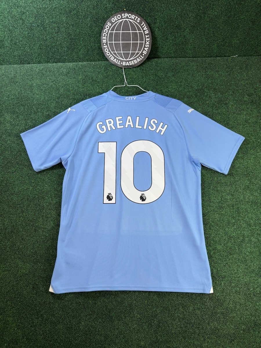 Puma Manchester City Jack Grealish 23/24 Home Jersey Size Large