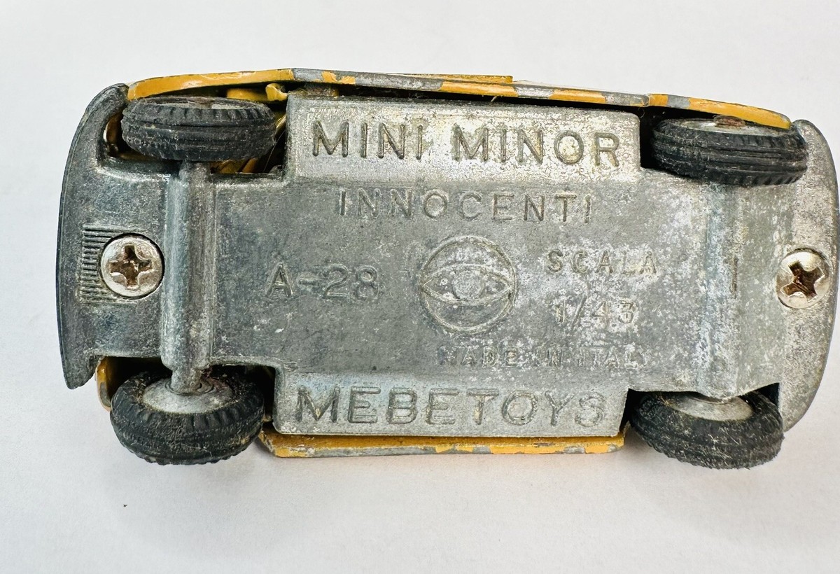 Vintage 1970s Mebetoys A-28 Mini Minor Innocenti Made in Italy 1