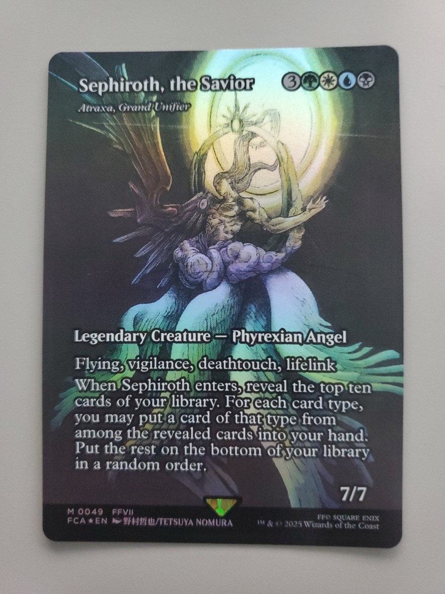 救済者、セフィロス/Sephiroth, the Savior 日本語foil MTGxFF救済者