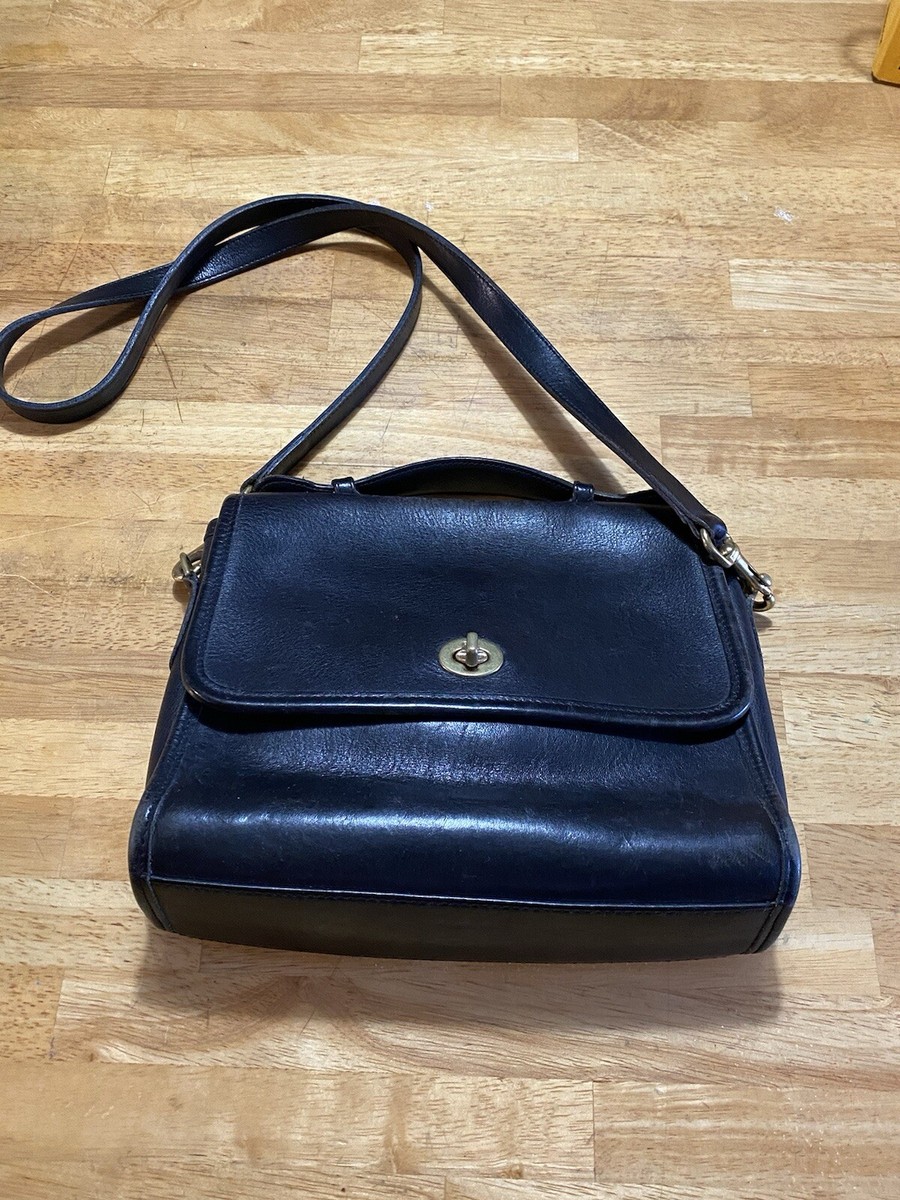クリーニング済 old coach 9870 Court Bag 80s USA Vintage Coach