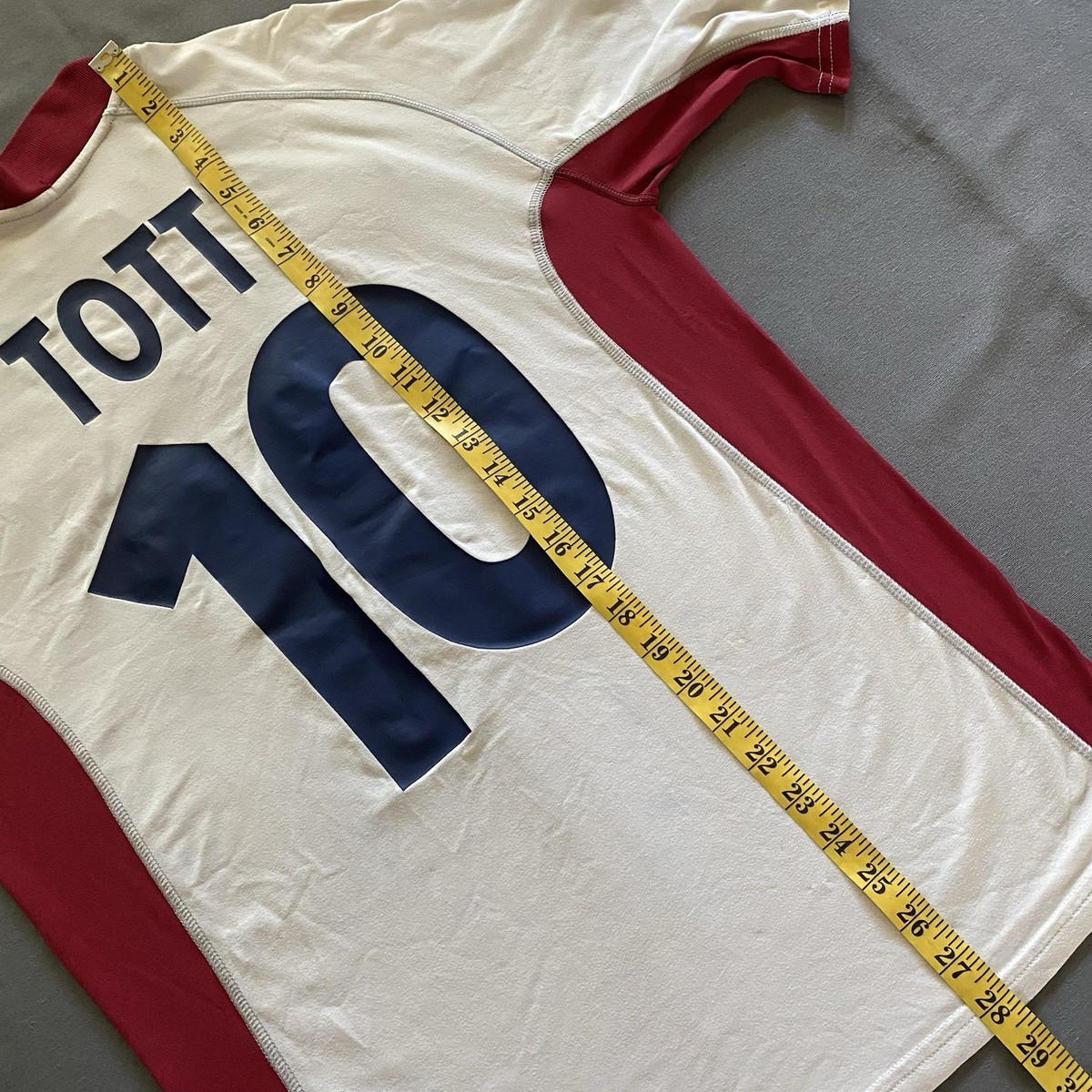 Vtg 2001-02 Kappa Francesco Totti AS Roma Soccer Jersey Mens Small