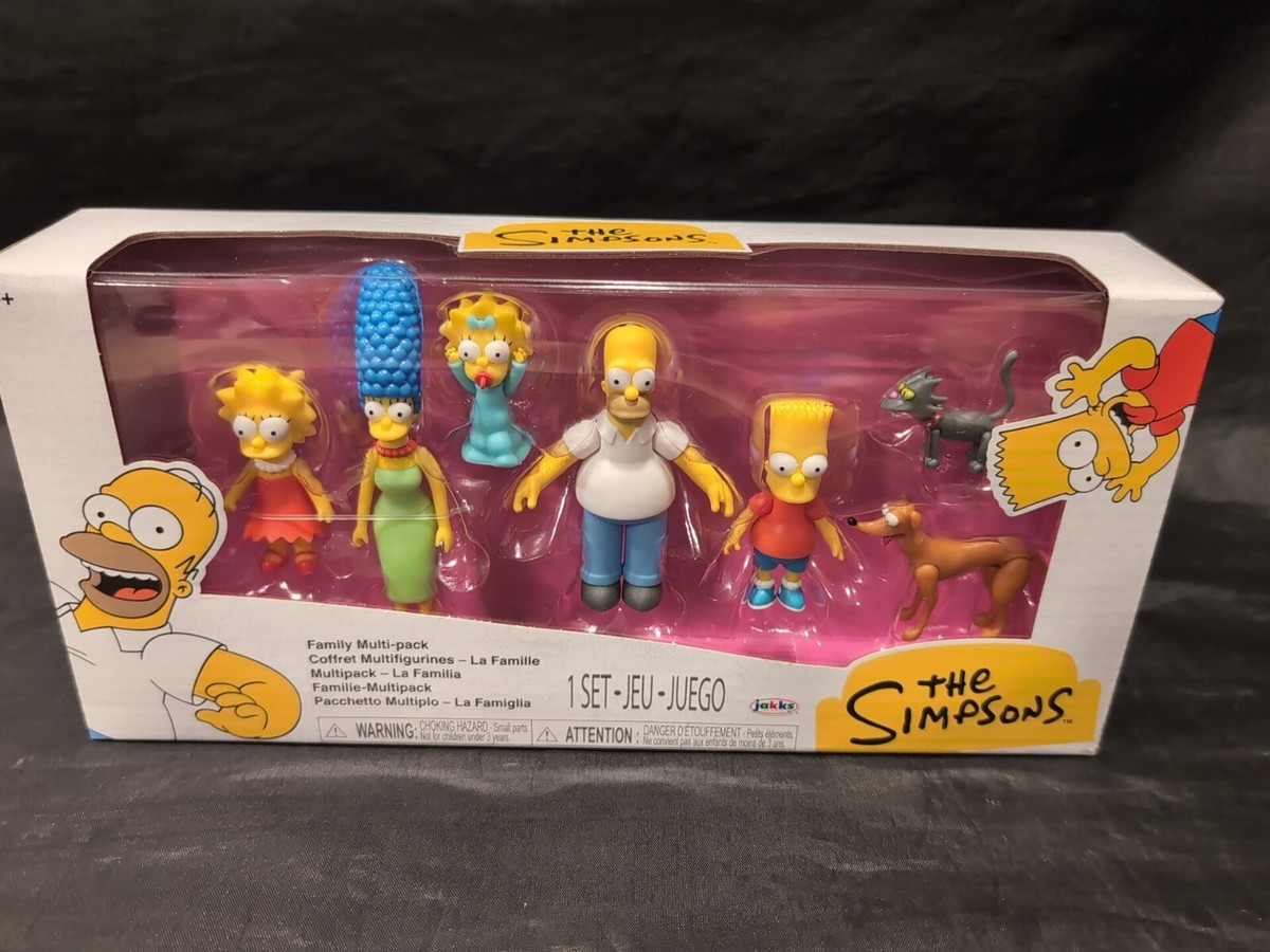 JAKKS PACIFIC THE SIMPSONS FAMILY MULTI-PACK 7 FIGURES BRAND NEW
