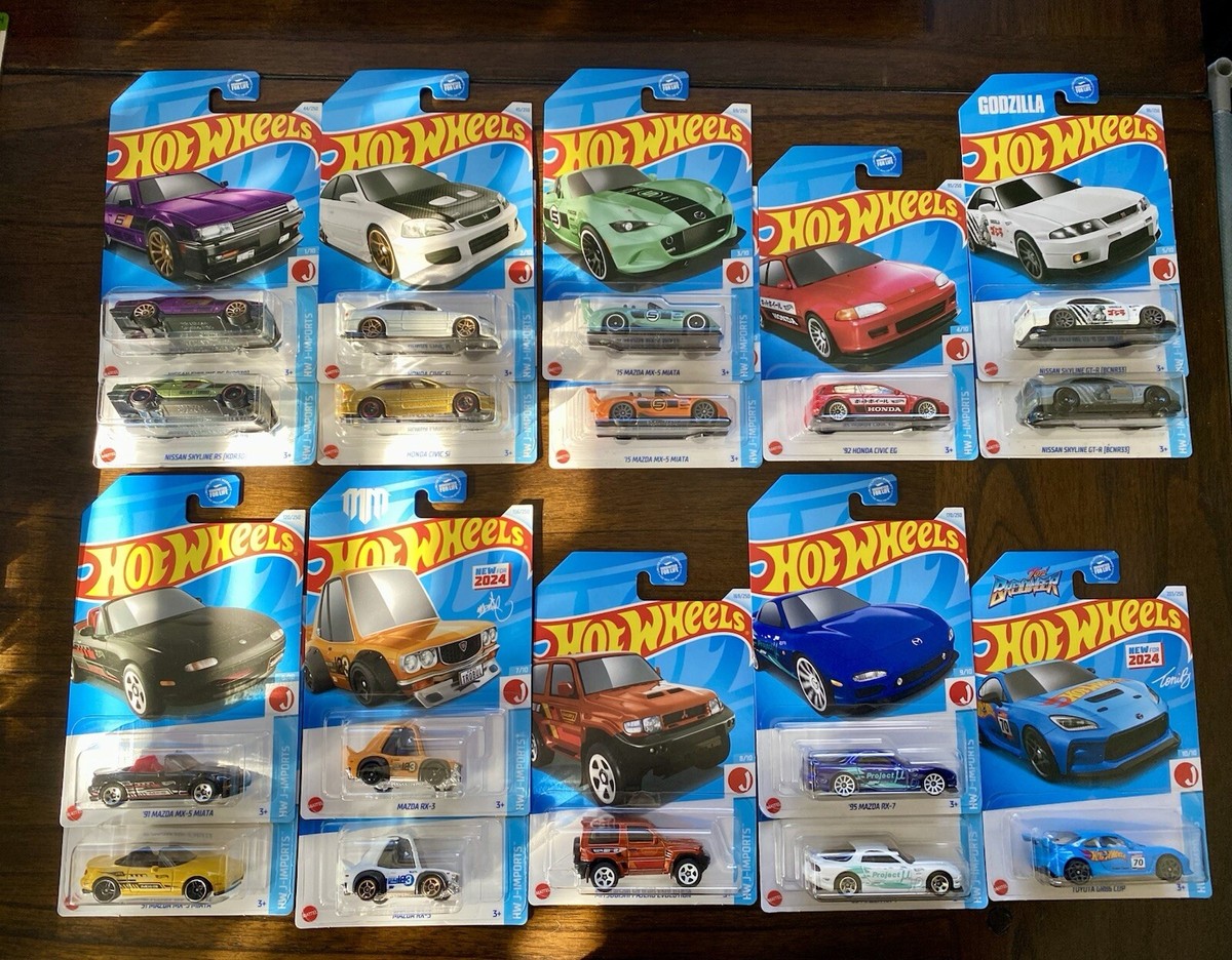 Hot Wheels 2024 J-Imports set-(17)cars-Nissan, Honda, Toyota