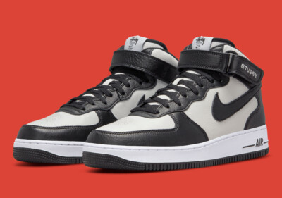 Nike Air Force 1 '07 Mid SP Stussy Panda Black White DJ7840-002 sz