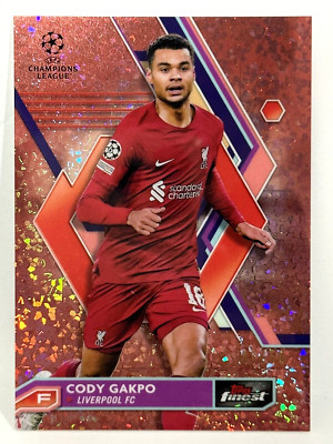 2022-23 Topps Finest UCL Liverpool Cody Gakpo Rose Gold Mini