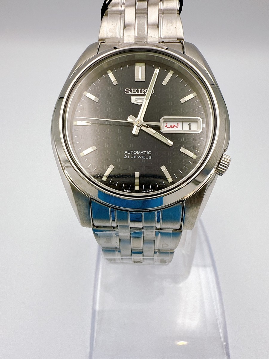 SEIKO 5 Automatic Watch 7S26-01V0 21 JEWELS Black Dial from Japan