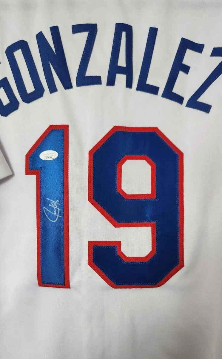 Texas Rangers Juan Gonzalez MLB Original Autographed Jerseys for