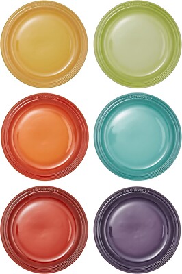 Le Creuset Round Plate Dish 18cm 7.5in Rainbow 6 Color Set