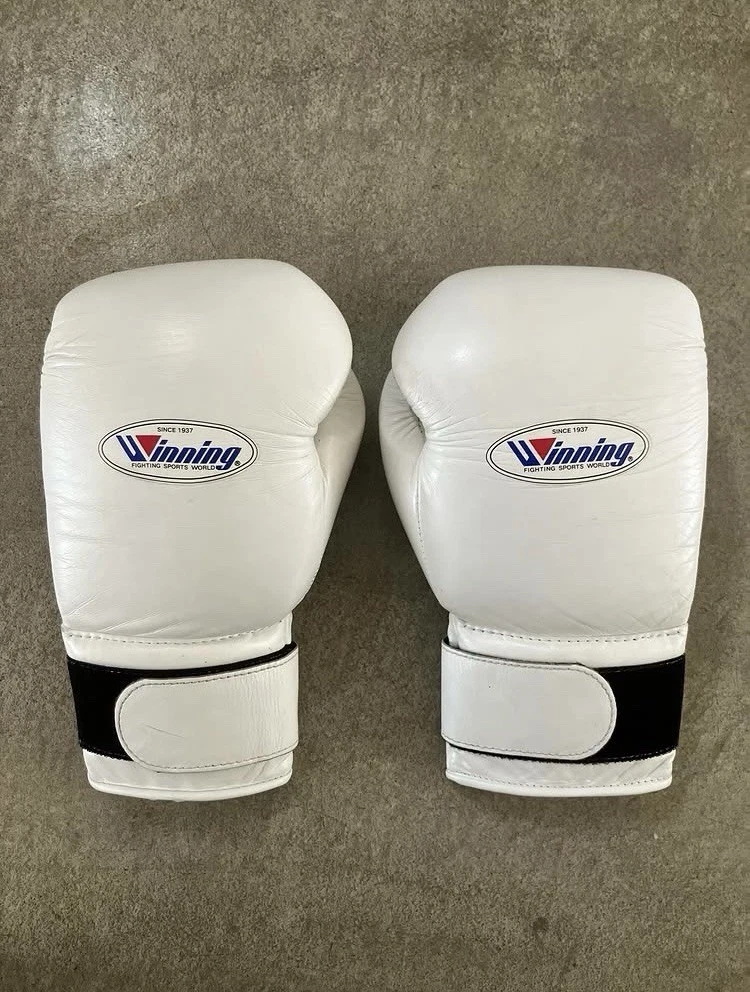 Winning White 16 oz. Weight Boxing Gloves for sale | eBay