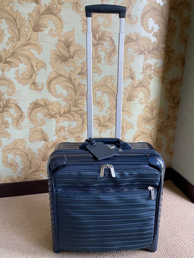 Rimowa Salsa Deluxe Hybrid 23L Blue 2-wheels Carry Case Suitcase