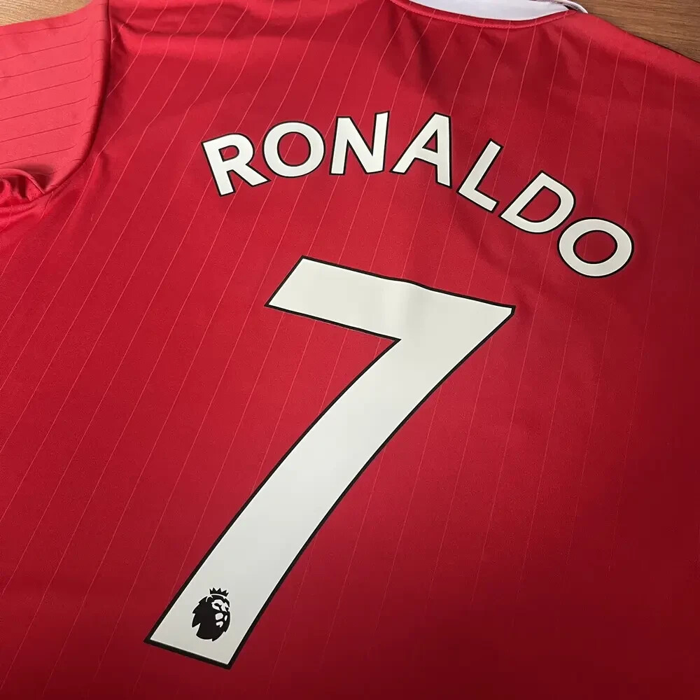 MANCHESTER UNITED ADIDAS 2022/2023 FOOTBALL JERSEY #7 RONALDO SIZE