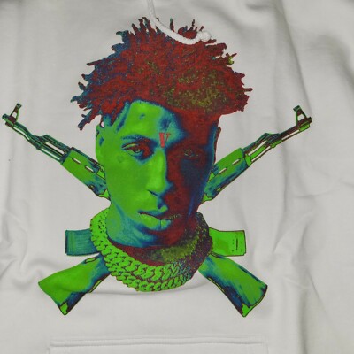 NEW VLONE x YoungBoy NBA Sticks White Hoodie Sweatshirt Sz XL NEW