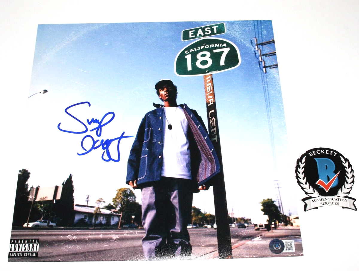SNOOP DOGG SIGNED 12x12 CALIFORNIA 187 NEVA LEFT ALBUM FLAT PHOTO