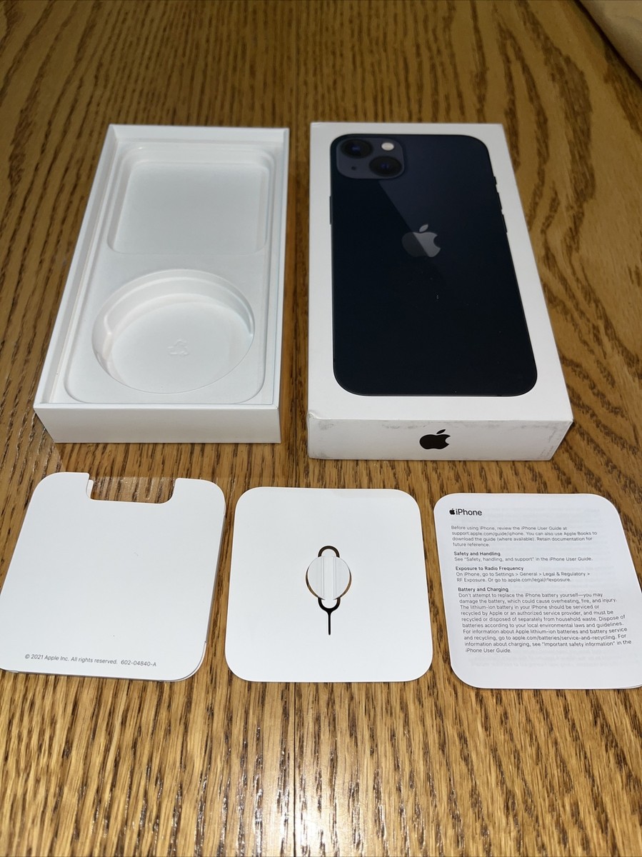 Apple iPhone 13 - 256GB - Midnight BOX ONLY | eBay